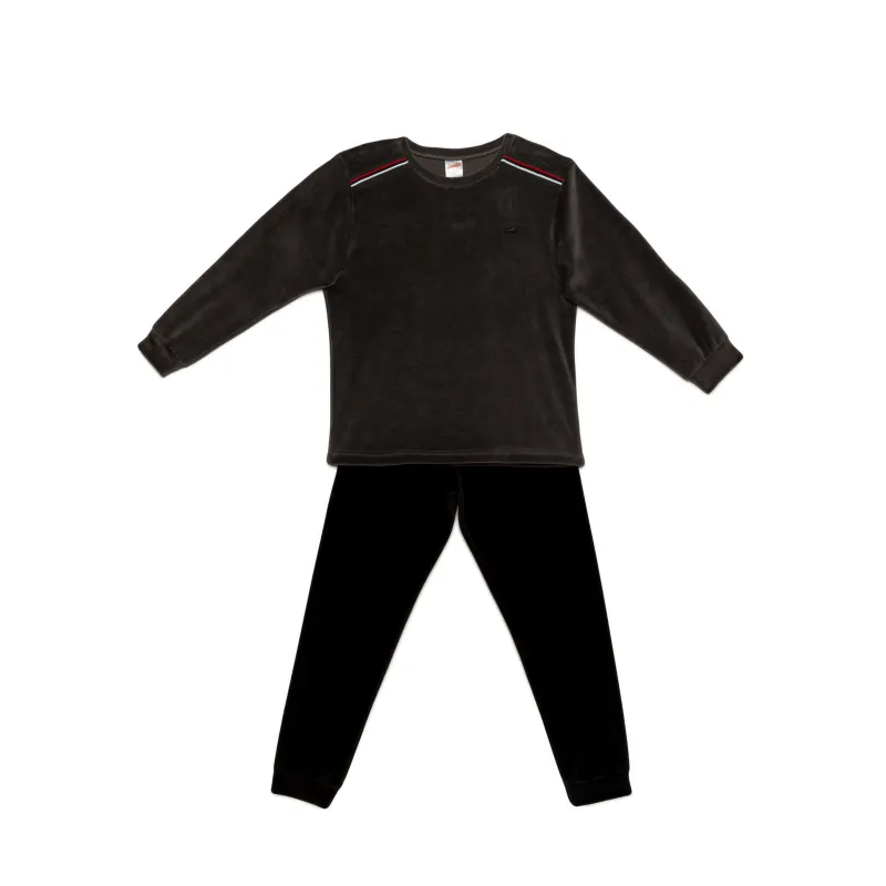 Minerva Kids Pyjama Boy Stripped Velvet Minerva Kids Pyjama Boy Stripped Velvet