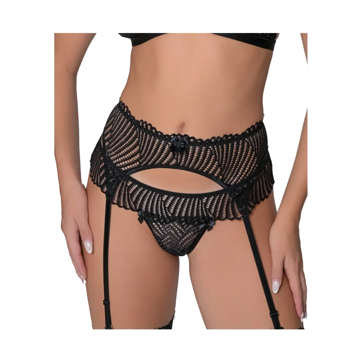 Milena Women's String Satin Lace Bow Milena Women's String Satin Lace Bow